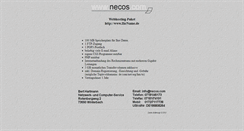 Desktop Screenshot of necos.net